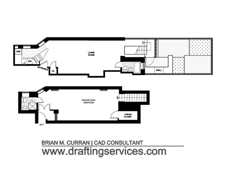 A project sample of real estate floor plans.